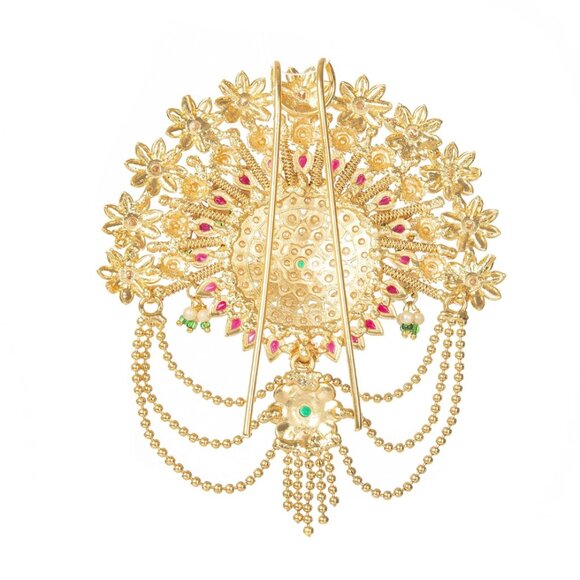 Indian Traditional Style hair accessory Khopa Ambada pin - Picture 4 of 4